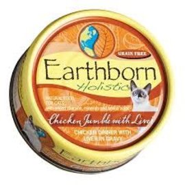 MIDWESTERN PET FOODS, INC EARTHBORN HOLISTIC GRAIN FREE CAT FOOD CHICKEN JUMBLE WITH LIVER 5.5 OZ