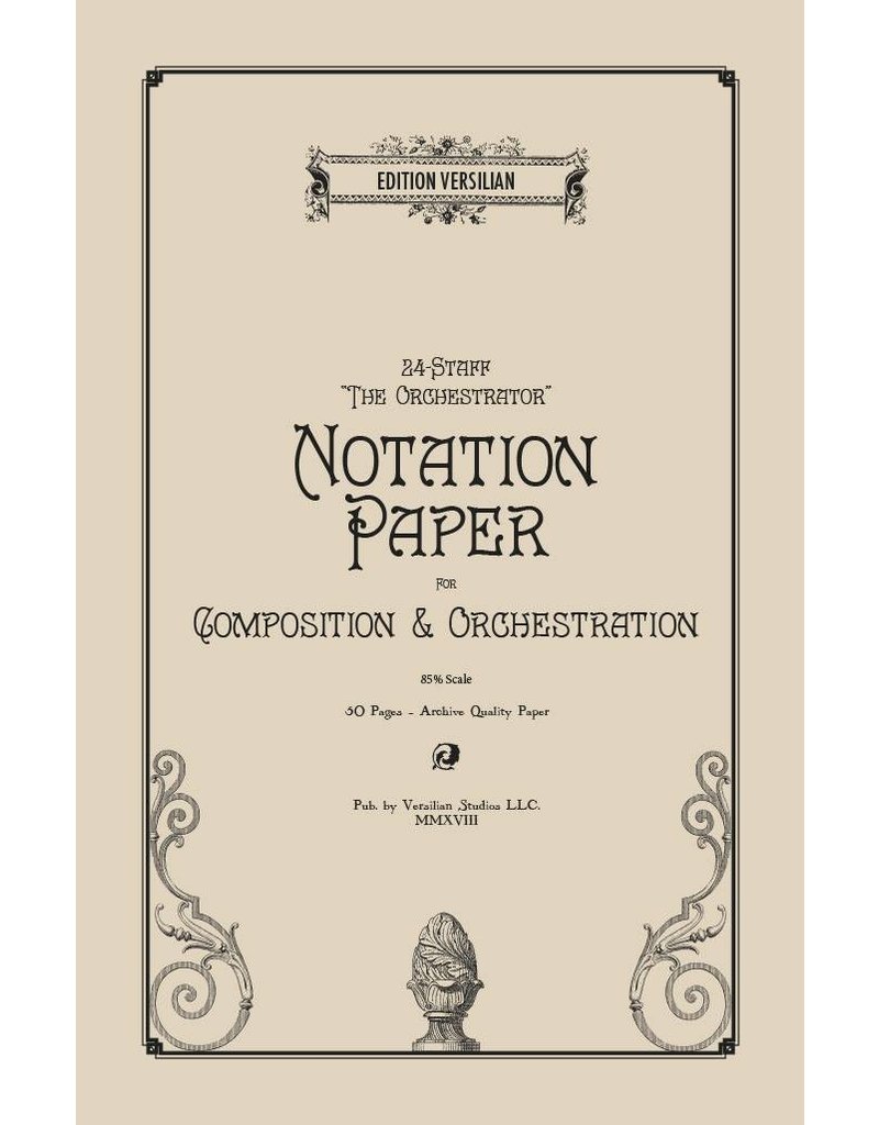 Edition Versilian 24 Staff Orchestration Notation Paper