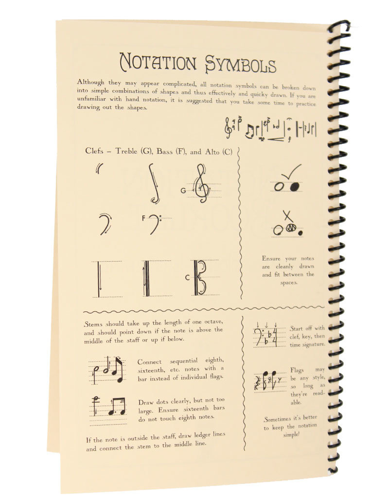 Edition Versilian 8 Staff Notation Booklet