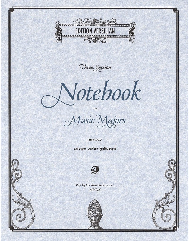 Edition Versilian 3-Subject Notebook for Music Majors