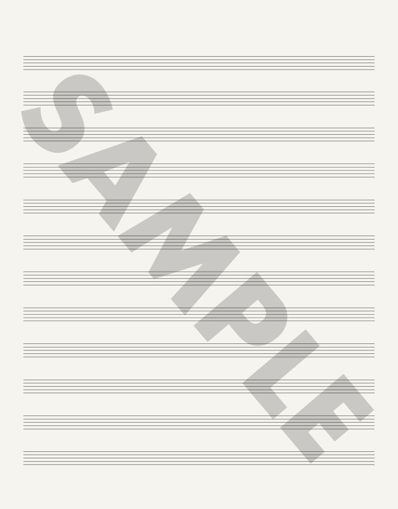 Edition Versilian 3-Subject Notebook for Music Majors