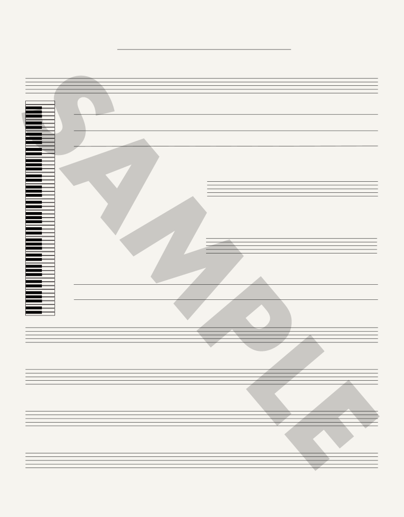 Edition Versilian 3-Subject Notebook for Music Majors