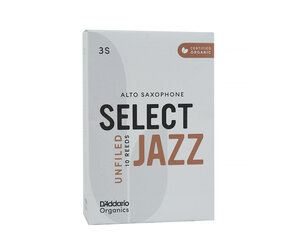 Anches De Saxophone Alto D'Addario Organic Select Jazz - Force 2 Dur, Lot De 5