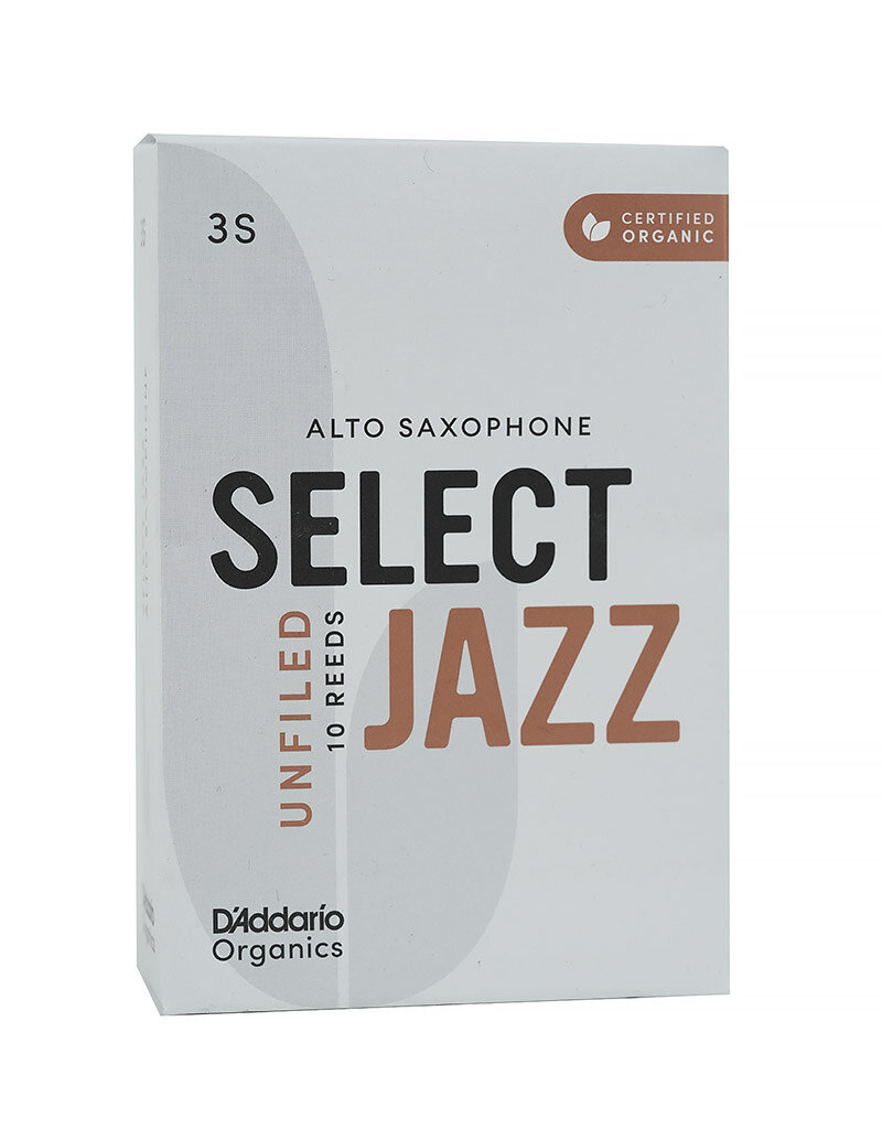 D'Addario D'addario Organic Select Jazz Unfiled Alto Saxophone Reeds