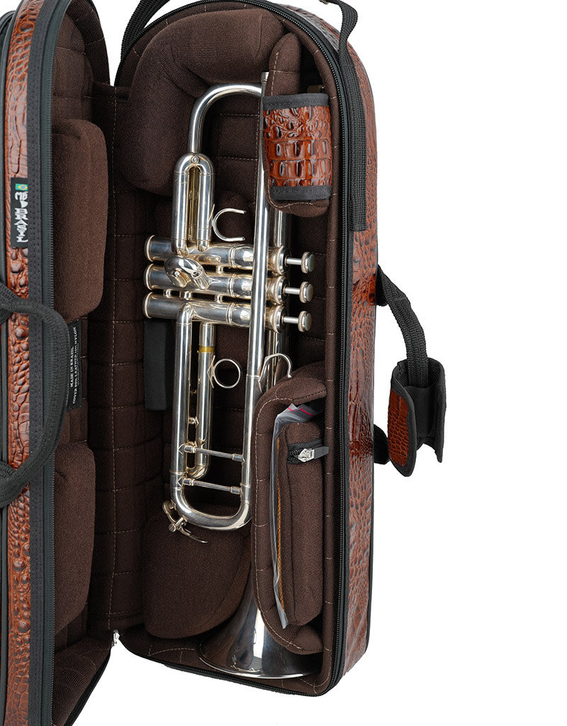 Marcus Bonna Marcus Bonna Case for 1 Piston Trumpet (Crocodile-Pattern Leather)