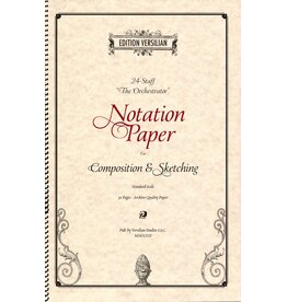 Edition Versilian 24 Staff Orchestration Notation Paper