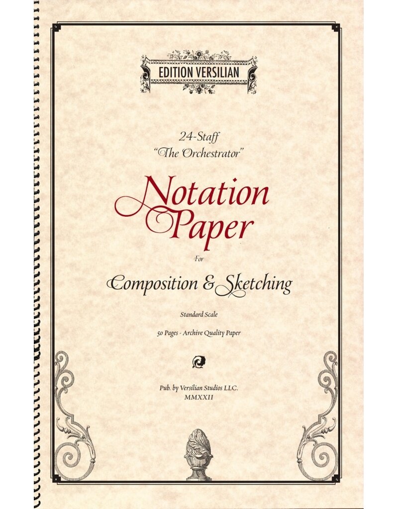 Edition Versilian 24 Staff Orchestration Notation Paper