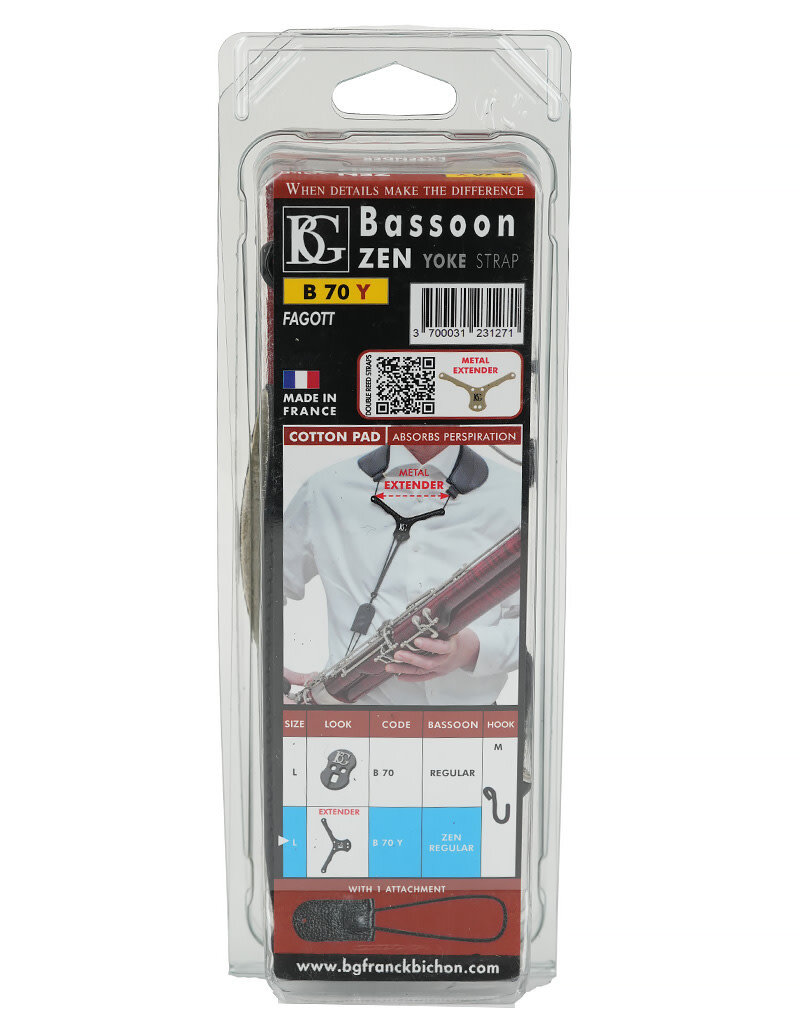 BG BG Bassoon Leather Zen Yoke Strap