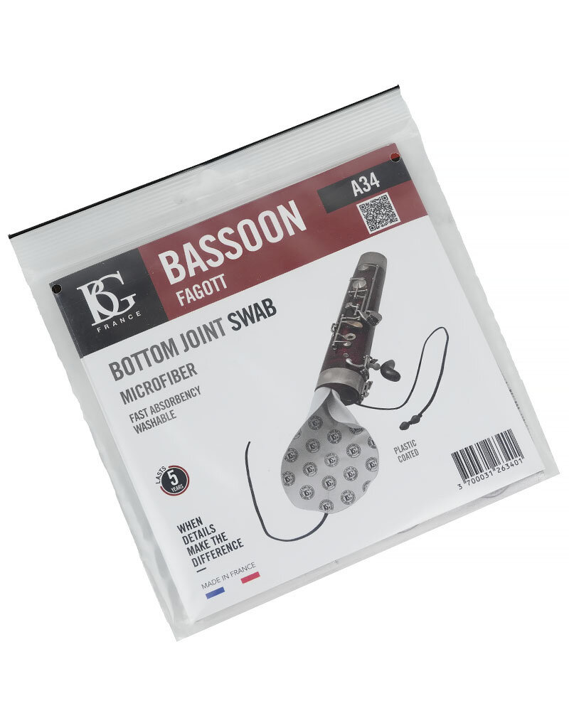 BG BG Bassoon Bottom Joint Cleaning Swab