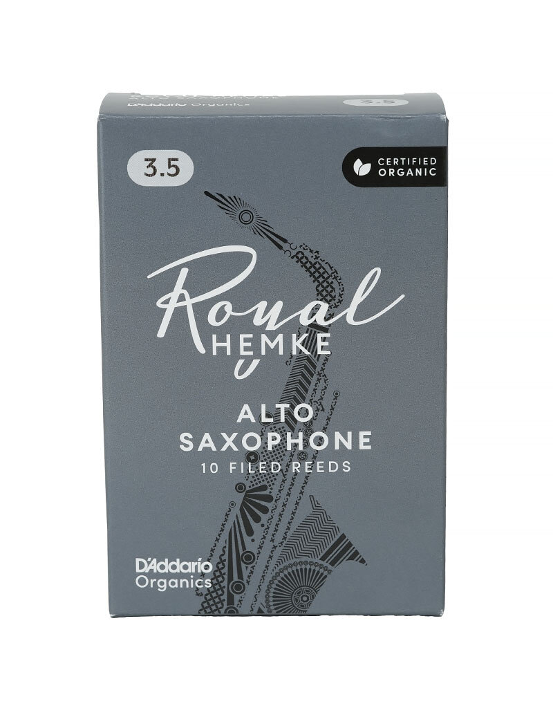 DAddario Woodwinds Royal Hemke Organic Alto Saxophone Reeds