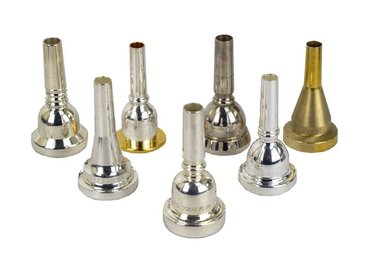 Collection Four Mouthpieces Different Brass Instruments Stock Illustration  496186822