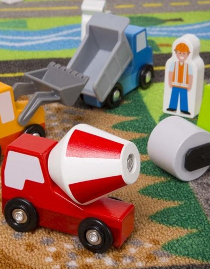 melissa & doug deluxe road rug play set