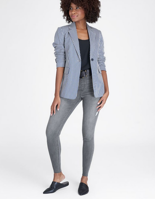 distressed skinny ankle jeans