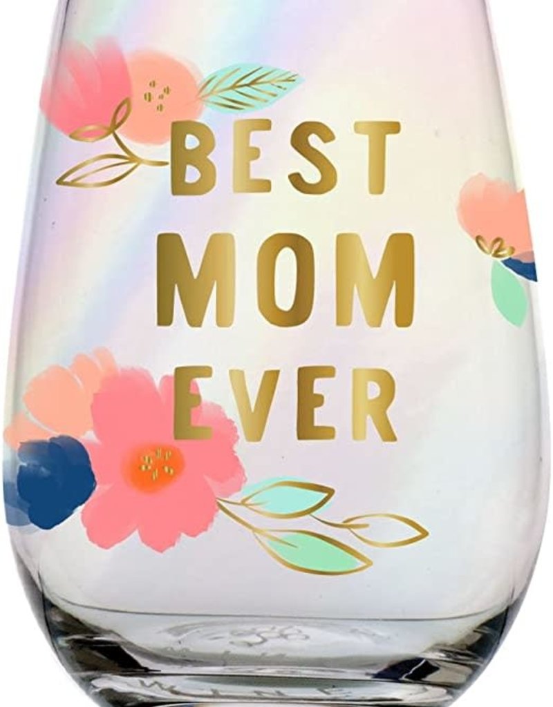 best mum ever wine glass