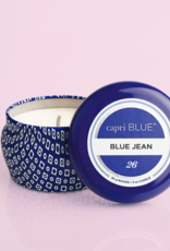 capri blue blue jean mini tin