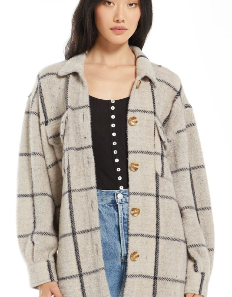 fuzzy trucker jacket