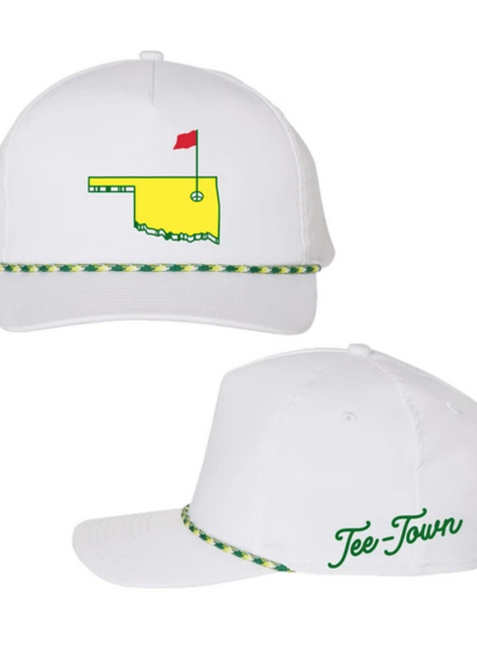tee town master rope hat - white