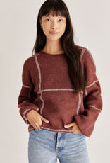 z supply solange plaid sweater