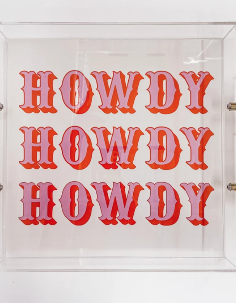 howdy acrylic tray - large