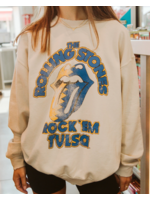 LivyLu rolling stones rock em tulsa thrifted sweatshirt