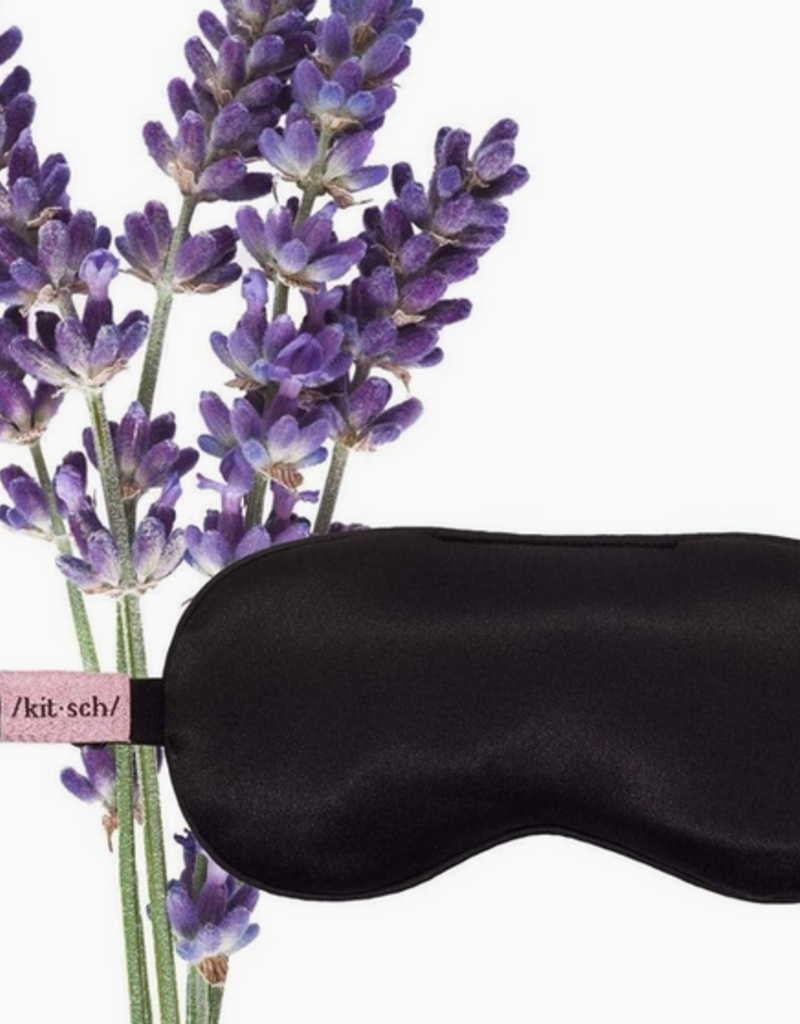 satin weighted eye mask - lavender