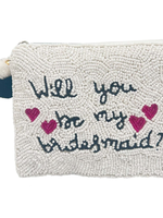 lachic designs be my bridesmaid beaded coin pouch