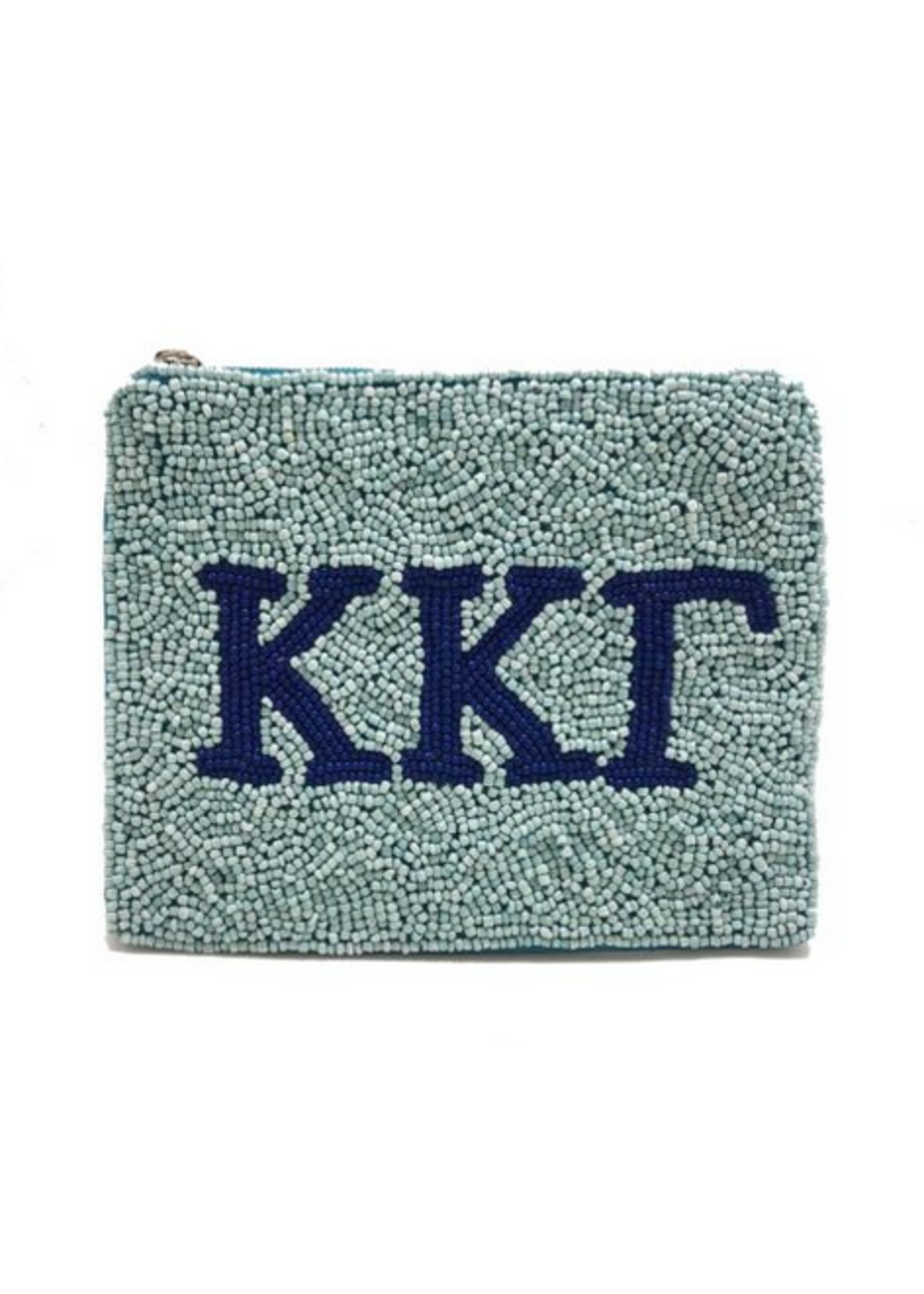 lachic designs sorority beaded coin pouch