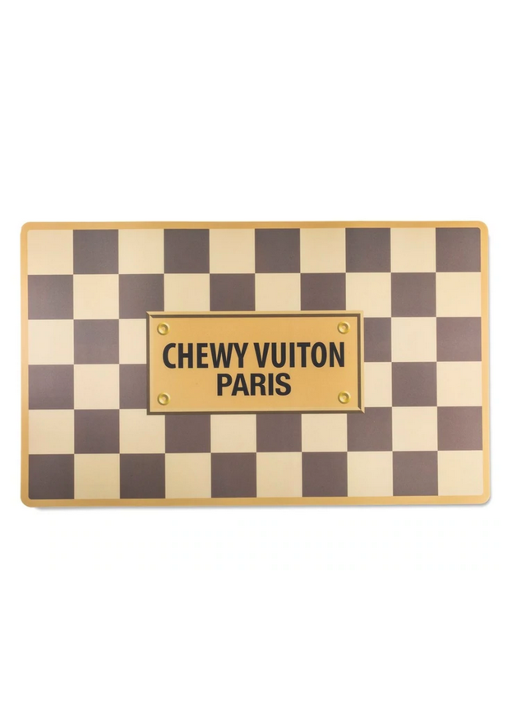 checker chewy vuiton placemat