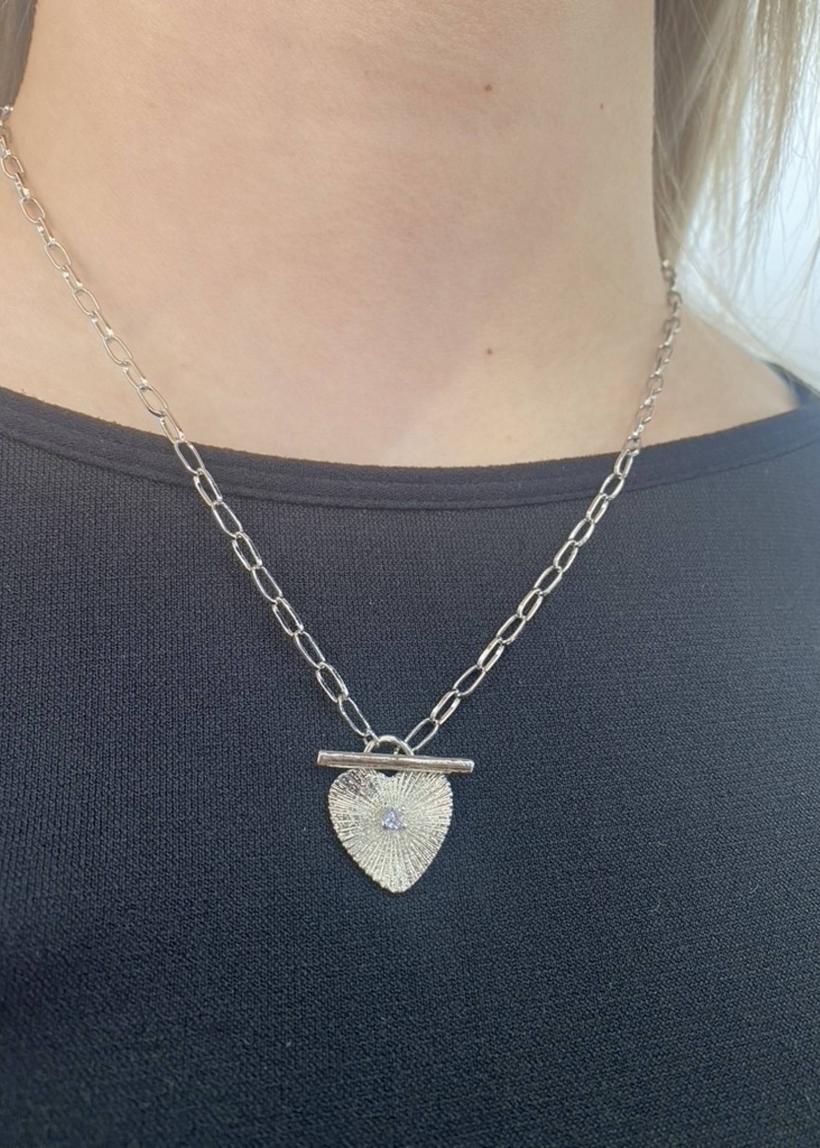 Charm Necklace Legally Blonde Heart Necklace Elle Woods Heart