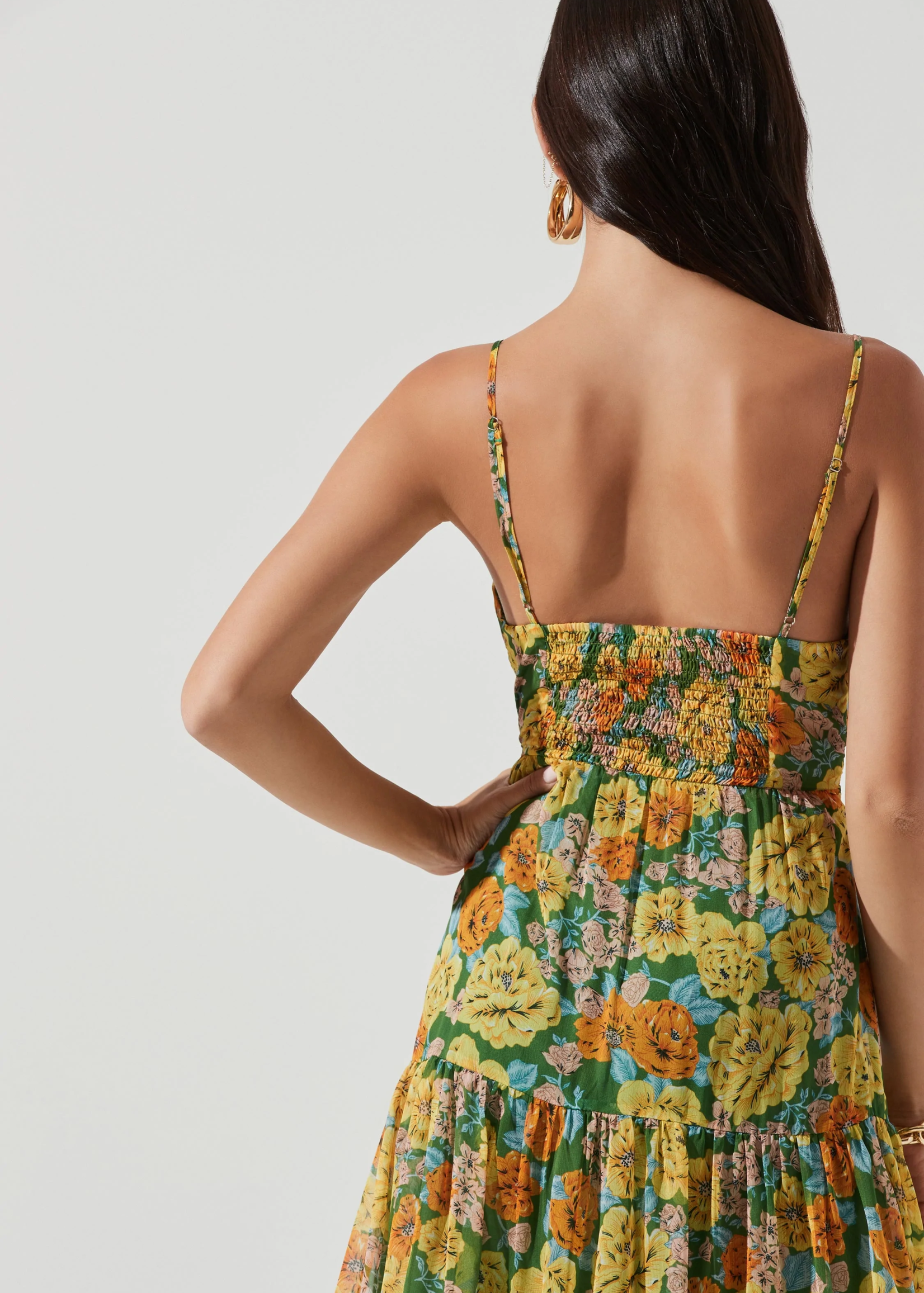 brandy floral cutout maxi dress - Stash Apparel and Gifts