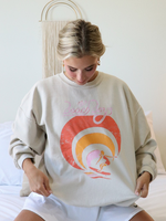 LivyLu beach boys surfer girl thrifted sweatshirt