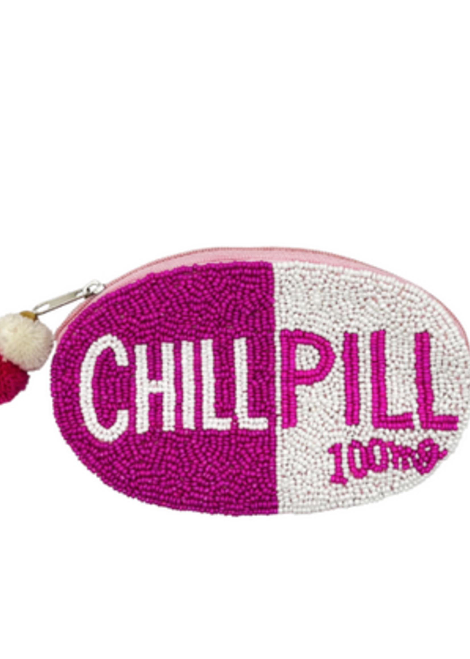 lachic designs chill pill beaded coin pouch