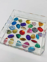 resinatebyks gems acrylic catchall