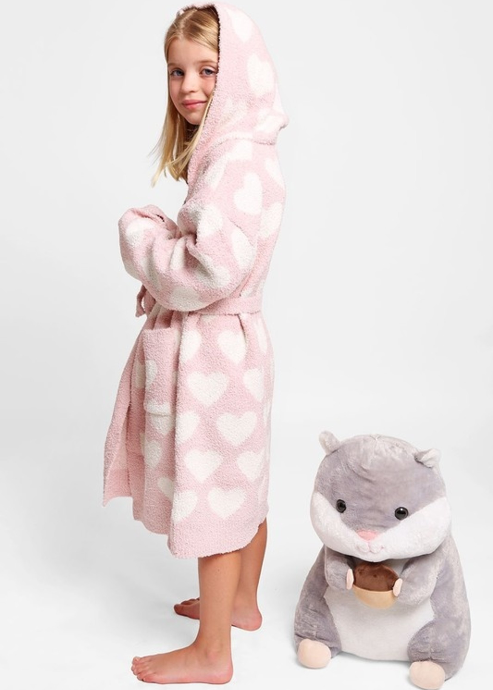 wona trading Kids Heart Comfy Luxe Robe