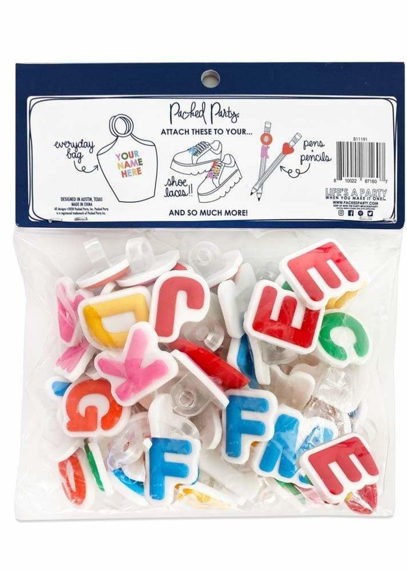 packed party Spell It Out Letter Attachments