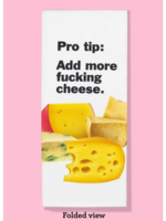 Bad Grandma Designs Pro Tip - Add More Cheese Dishtowel