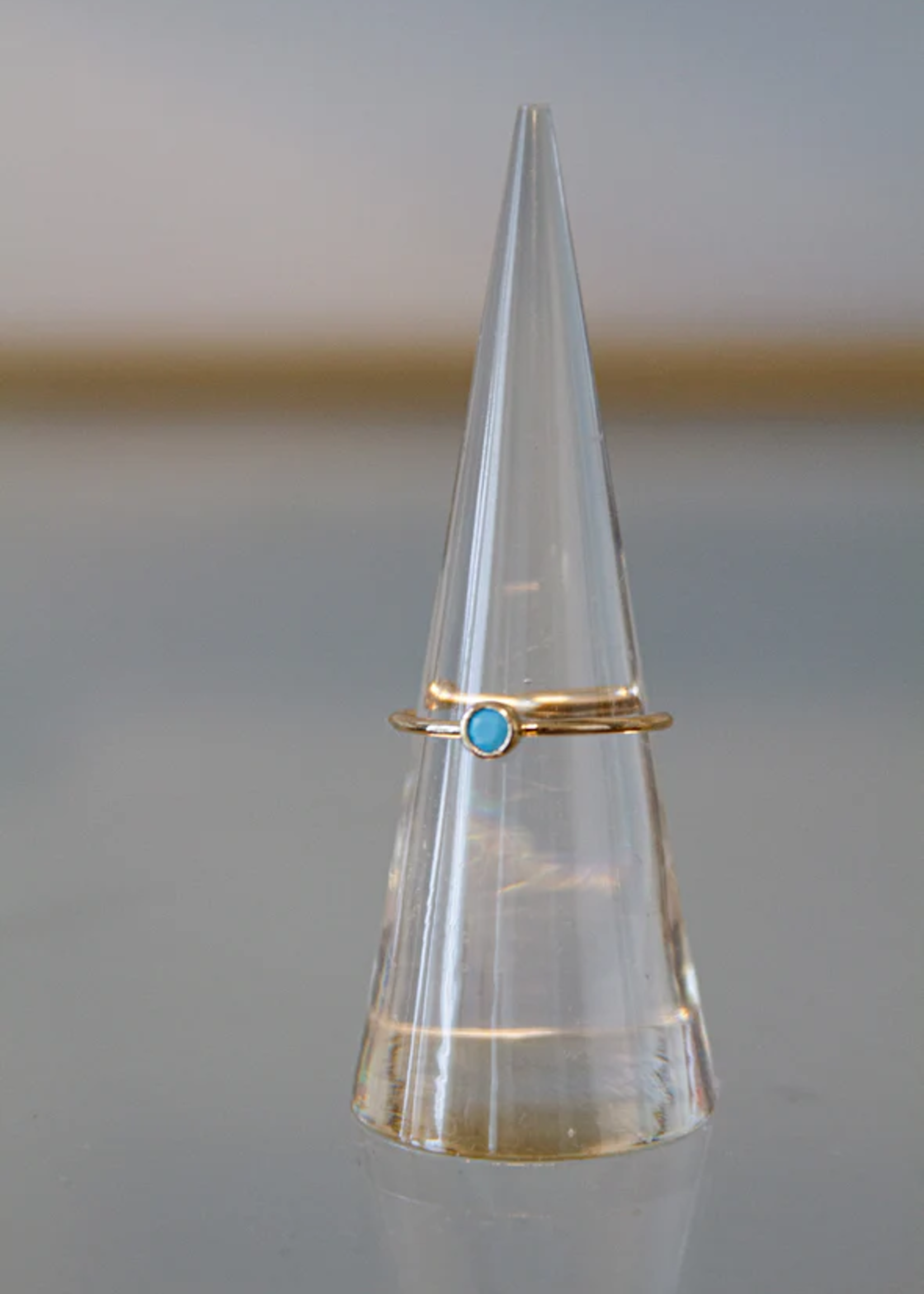 bddesignsandco Turquoise Dot Ring