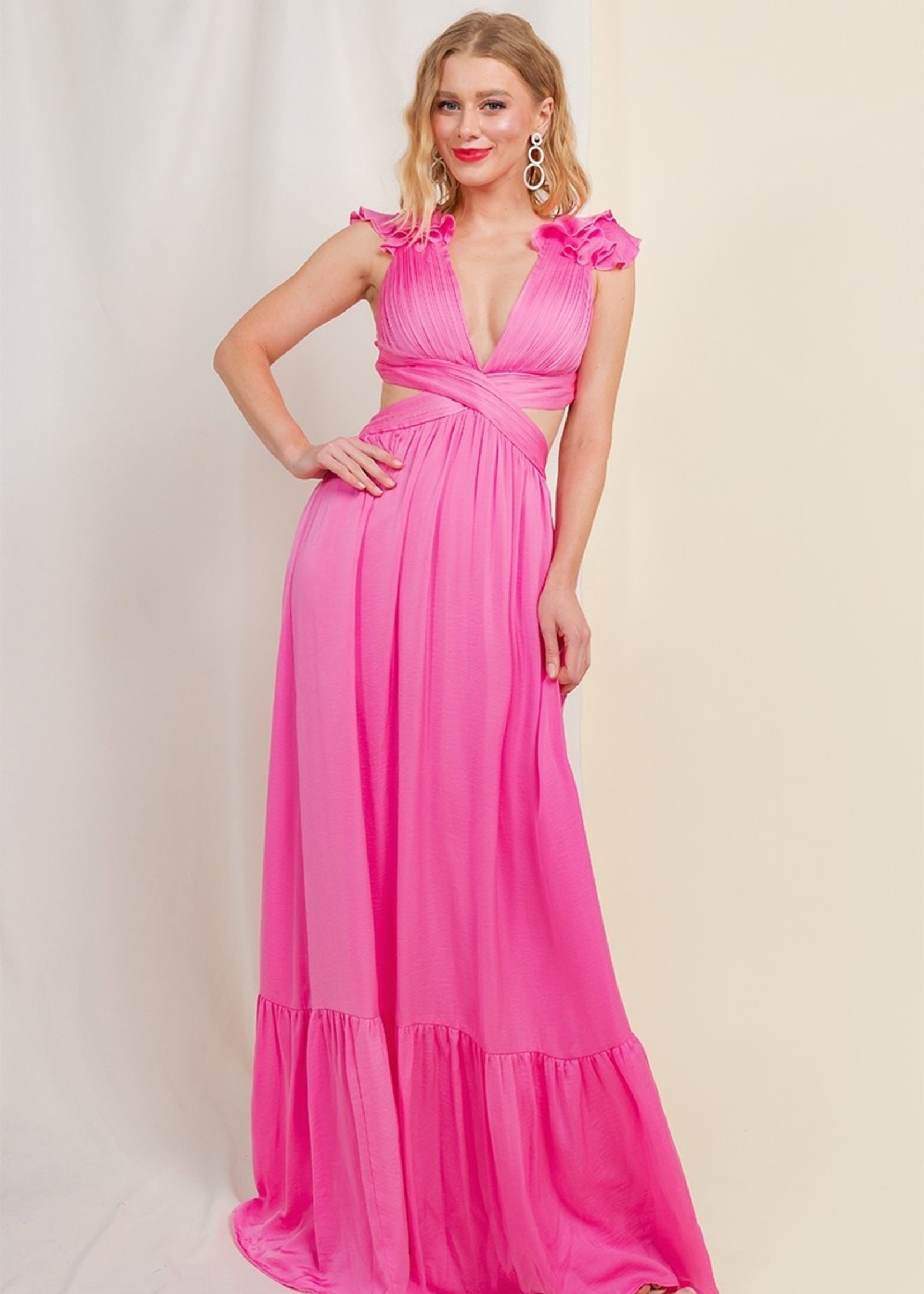 Minuet Angie Ruffle Formal Gown