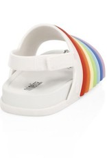 mini melissa beach slide sandal rainbow