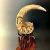 Walking Mammoths - Sheep Horn Sculpture #122