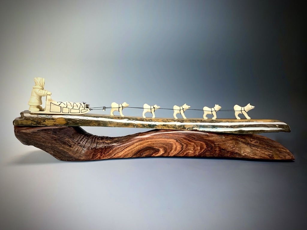 Dog Sled - Fossil Mammoth Ivory #125 - SOLD