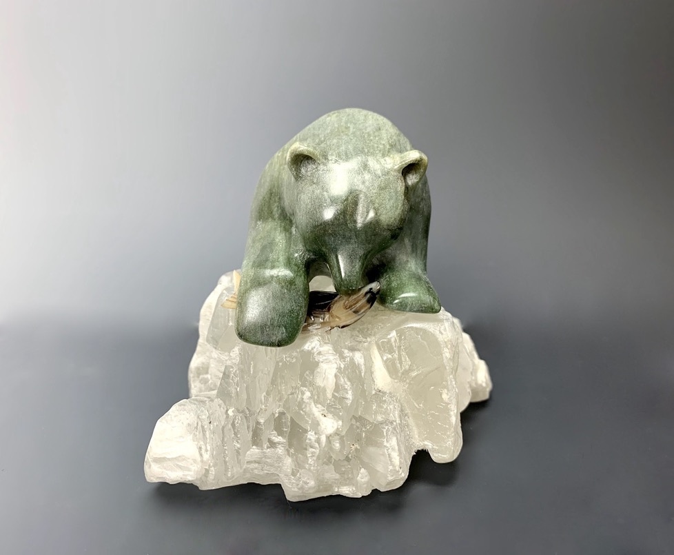Abbey - Soapstone Bear Sculpture #142 - SOLD