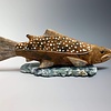 Salmon - Soapstone Sculpture #155