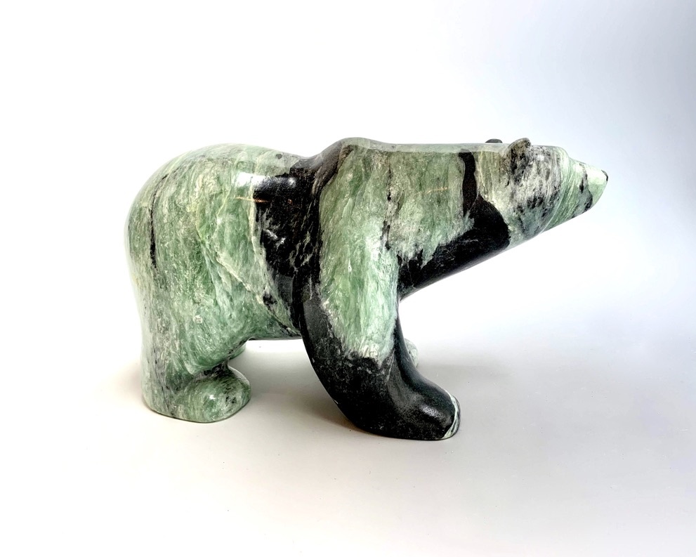 Penelope - Soapstone Polar Bear Sculpture#248 - SOLD
