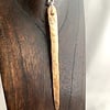 Long Feather Fossil Walrus Ivory Pendant #248
