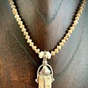 Desert Jasper and Fossil Walrus Ivory Necklace #273