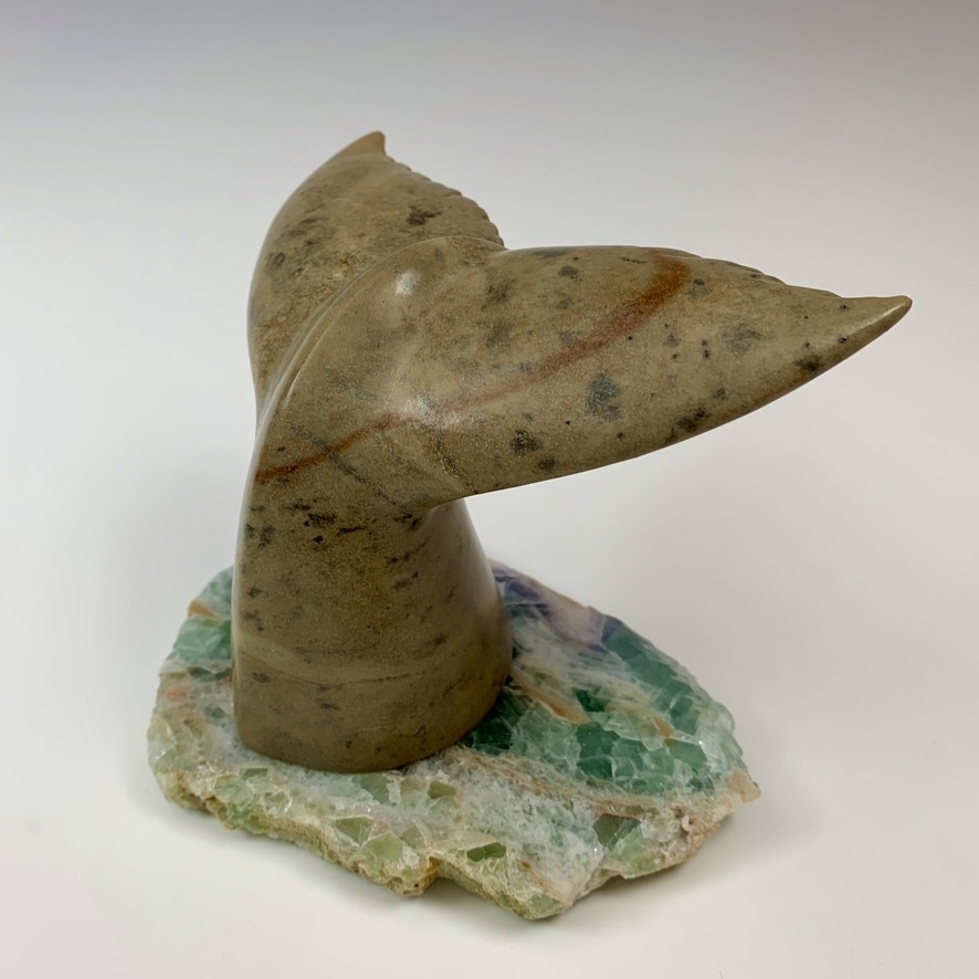 Whale Fluke - Soapstone Sculpture #326