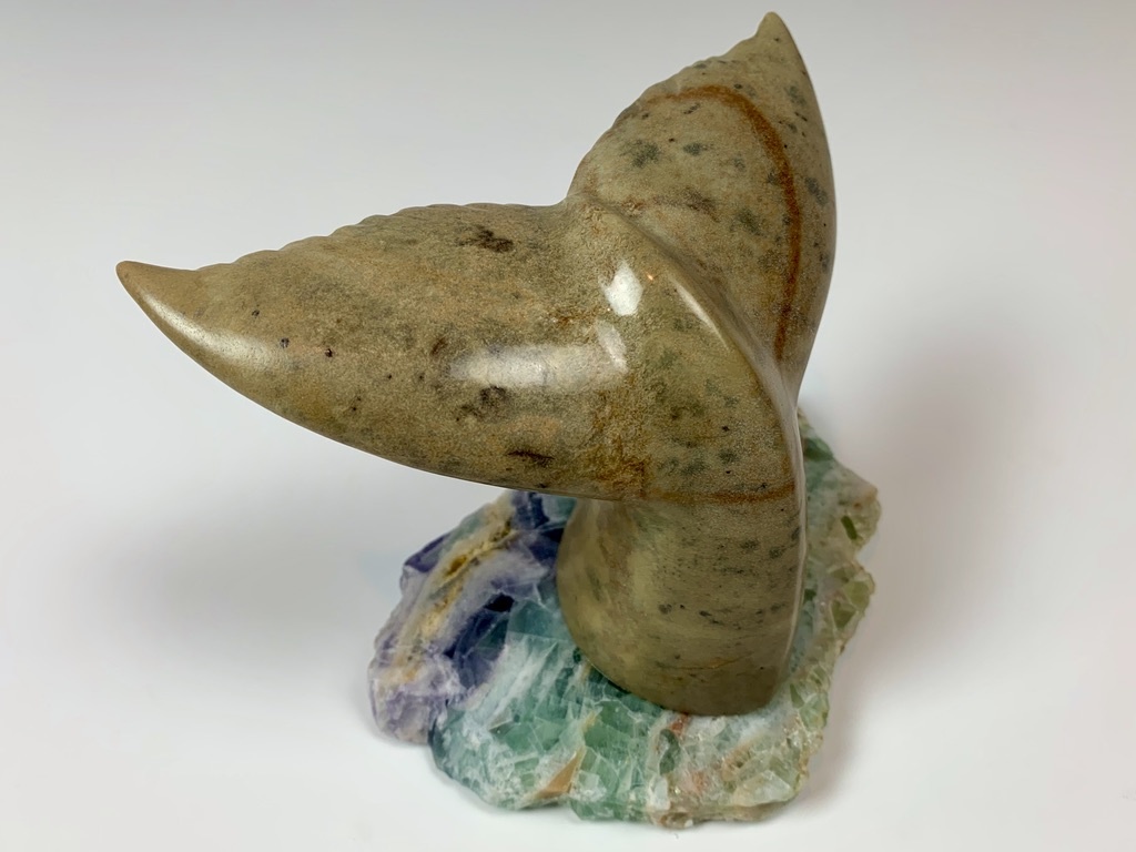 Whale Fluke - Soapstone Sculpture #326