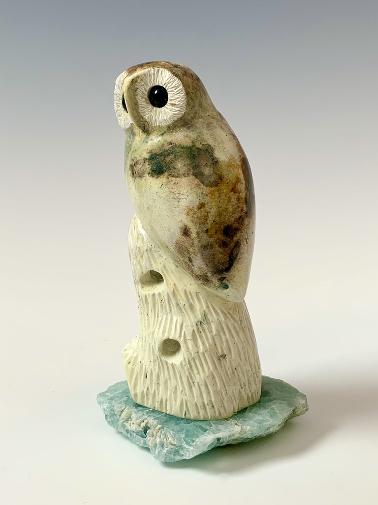 Oscar - The Soapstone Owl #348