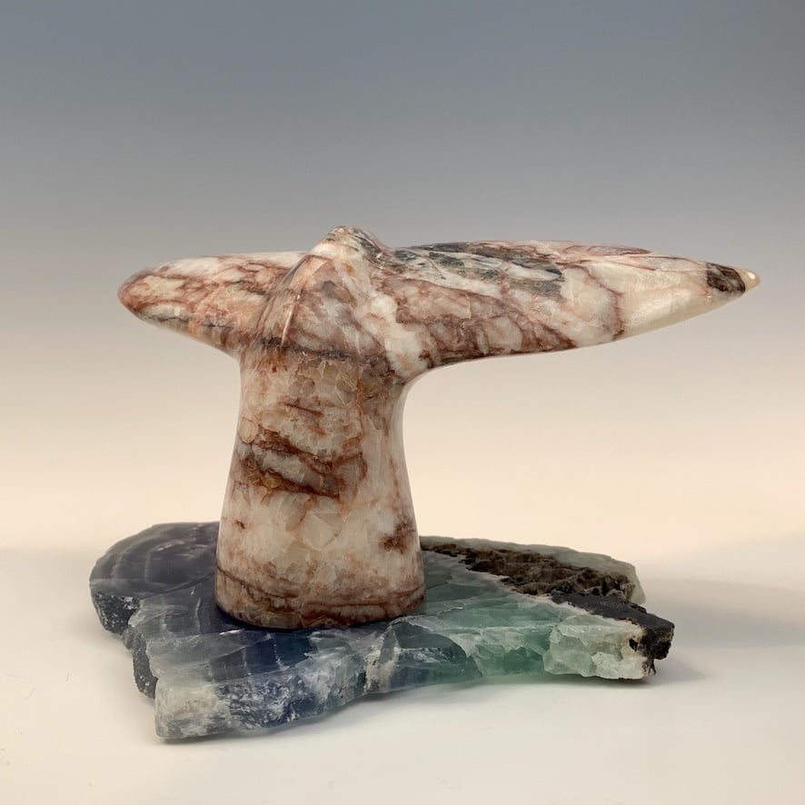 Whale Fluke - Marble Sculpture #378-SOLD